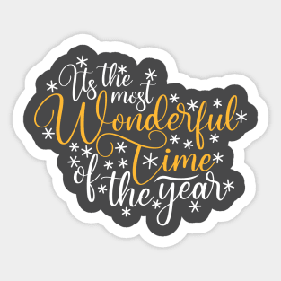 It's The Most Wonderful Time of The Year Shirt, Merry Christmas Shirt, Christmas T-Shirt, Christmas Party Shirt, Christmas Family Shirt Sticker